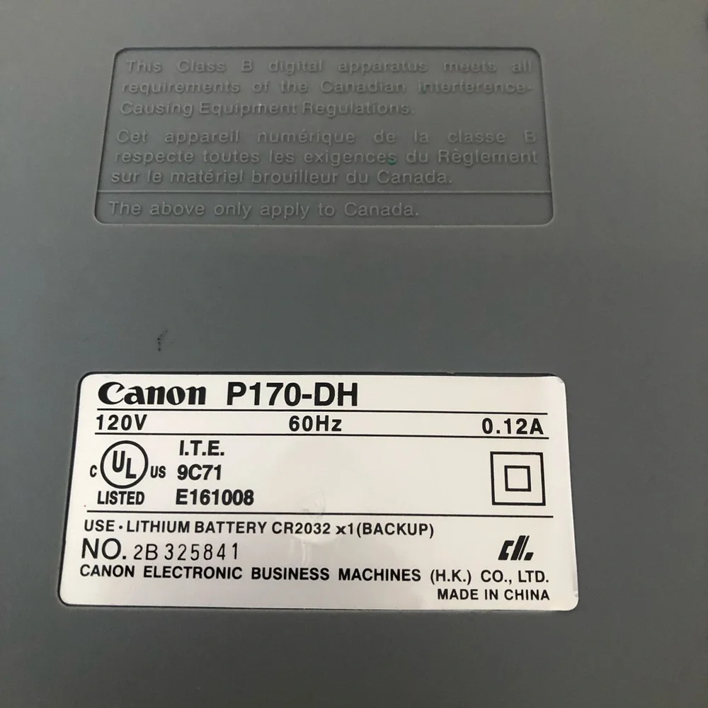 Canon P170DH3 12 Digit Desktop Printing Calculator Multi-Function Professional